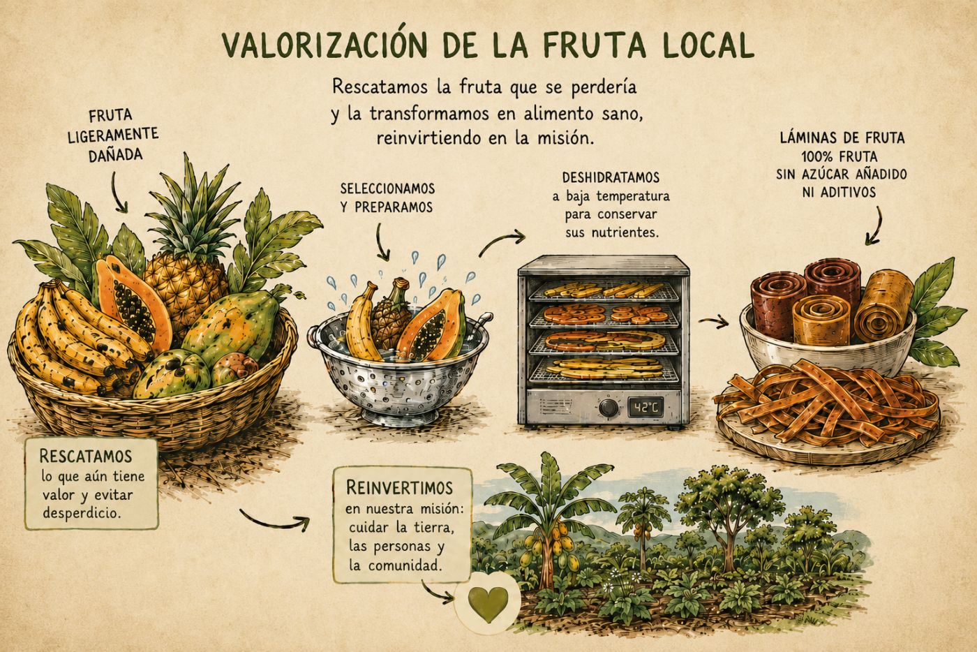 Valorización de la fruta local